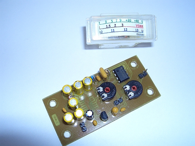 S-Meter amplifier mounted into transceiver