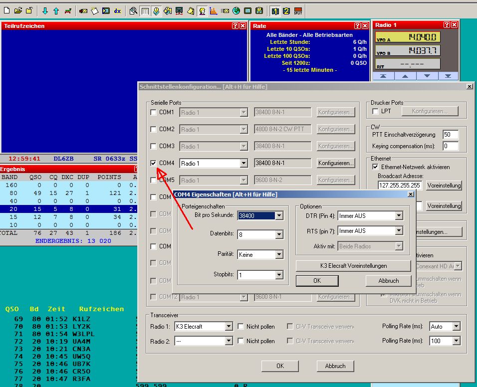 com0com and Win-Test configuration for FT-990 remote