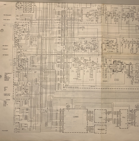 Icom IC-730 MAIN PCB schematic