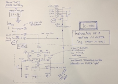 Icom IC-730 455 kHz CW filter – schematic